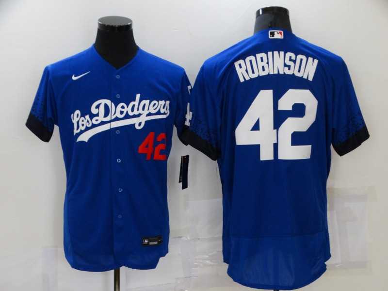Dodgers 42 Jackie Robinson Royal 2021 City Connect Flexbase Jersey,We sell and wholesale Dodgers 42 Jackie Robinson Royal 2021 City Connect Flexbase Jersey on line form chian!